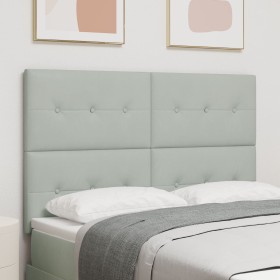 Luz de Cabecera LED Gris Claro 72 cm Terciopelo de , Cabeceros y pies de cama - Ref: Foro24-3338430, Precio: 130,49 €, Descue...