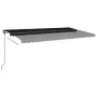 Automatic awning with LED and wind sensor anthracite gray 6x3m by vidaXL, Awnings - Ref: Foro24-3070214, Price: 861,08 €, Dis...