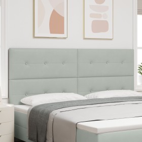 Luz de Cabecera LED Gris Claro 100 cm Terciopelo de , Cabeceros y pies de cama - Ref: Foro24-3338469, Precio: 156,80 €, Descu...