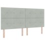 Luz de Cabecera LED Gris Claro 100 cm Terciopelo von , Kopf- und Fußteile - Ref: Foro24-3338469, Preis: 156,80 €, Rabatt: %