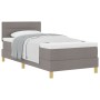 Cama Box Spring con Colchón Taupe 90x200 cm Tela von , Betten und Lattenroste - Ref: Foro24-3338815, Preis: 311,66 €, Rabatt: %