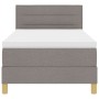 Cama Box Spring con Colchón Taupe 90x200 cm Tela von , Betten und Lattenroste - Ref: Foro24-3338815, Preis: 311,66 €, Rabatt: %