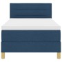 Cama con Base con Colchón Azul 90x200 cm Tela von , Betten und Lattenroste - Ref: Foro24-3338817, Preis: 296,46 €, Rabatt: %