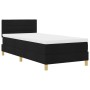 Cama Box Spring con Colchón Negra 100x200 cm Tela by , Beds and slatted bases - Ref: Foro24-3338820, Price: 315,40 €, Discoun...