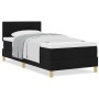 Cama Box Spring con Colchón Negra 100x200 cm Tela by , Beds and slatted bases - Ref: Foro24-3338820, Price: 315,40 €, Discoun...