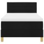 Cama Box Spring con Colchón Negra 100x200 cm Tela by , Beds and slatted bases - Ref: Foro24-3338820, Price: 315,40 €, Discoun...