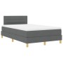 Base de Cama con Colchón Gris Oscuro 120x200 cm Tela von , Betten und Lattenroste - Ref: Foro24-3338833, Preis: 392,96 €, Rab...