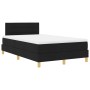 Cama con Resortes y Colchón Negra 120x200 cm Tela von , Betten und Lattenroste - Ref: Foro24-3338834, Preis: 387,97 €, Rabatt: %