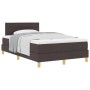 Cama con base de muelles con colchón marrón oscuro 120x200 cm de tela von , Betten und Lattenroste - Ref: Foro24-3338835, Pre...