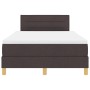 Cama con base de muelles con colchón marrón oscuro 120x200 cm de tela von , Betten und Lattenroste - Ref: Foro24-3338835, Pre...