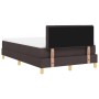 Cama con base de muelles con colchón marrón oscuro 120x200 cm de tela von , Betten und Lattenroste - Ref: Foro24-3338835, Pre...