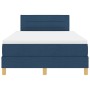 Cama con Somier y Colchón Azul 120x200 cm Tela von , Betten und Lattenroste - Ref: Foro24-3338838, Preis: 405,43 €, Rabatt: %