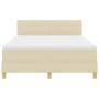 Cama con Box Spring y Colchón Crema 140x190 cm Tela von , Betten und Lattenroste - Ref: Foro24-3338844, Preis: 405,37 €, Raba...
