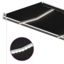 Toldo manual retráctil con LED gris antracita 4x3,5 m de vidaXL, Toldos - Ref: Foro24-3070024, Precio: 491,05 €, Descuento: %