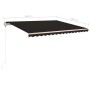 Toldo manual retráctil con LED gris antracita 4x3,5 m de vidaXL, Toldos - Ref: Foro24-3070024, Precio: 491,05 €, Descuento: %