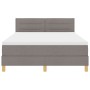 Cama con Resorte con Colchón Taupe 140x200 cm Tela von , Betten und Lattenroste - Ref: Foro24-3338850, Preis: 433,33 €, Rabat...