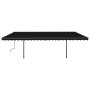 Automatic retractable awning with anthracite gray poles 6x3 m by vidaXL, Awnings - Ref: Foro24-3070209, Price: 647,68 €, Disc...