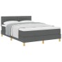 Cama Box Spring con colchón gris oscuro 160x200 cm tela von , Betten und Lattenroste - Ref: Foro24-3338854, Preis: 501,94 €, ...