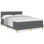 Cama Box Spring con colchón gris oscuro 160x200 cm tela von , Betten und Lattenroste - Ref: Foro24-3338854, Preis: 501,94 €, ...