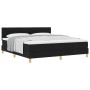 Cama Box Spring con Colchón Negra 180x200 cm Tela de , Camas y somieres - Ref: Foro24-3338862, Precio: 553,89 €, Descuento: %