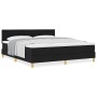 Cama Box Spring con Colchón Negra 180x200 cm Tela de , Camas y somieres - Ref: Foro24-3338862, Precio: 553,89 €, Descuento: %