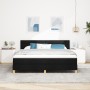 Cama Box Spring con Colchón Negra 180x200 cm Tela de , Camas y somieres - Ref: Foro24-3338862, Precio: 553,89 €, Descuento: %