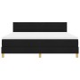 Cama Box Spring con Colchón Negra 180x200 cm Tela de , Camas y somieres - Ref: Foro24-3338862, Precio: 553,89 €, Descuento: %
