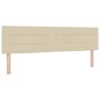 Cama con Box Spring con Colchón Crema 180x200 cm Tela by , Beds and slatted bases - Ref: Foro24-3338865, Price: 575,21 €, Dis...