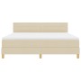 Cama con Box Spring con Colchón Crema 180x200 cm Tela by , Beds and slatted bases - Ref: Foro24-3338865, Price: 575,21 €, Dis...