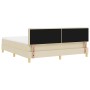 Cama con Box Spring con Colchón Crema 180x200 cm Tela by , Beds and slatted bases - Ref: Foro24-3338865, Price: 575,21 €, Dis...