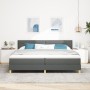 Cama Box Spring con Colchón Gris Oscuro 200x200 cm Tela von , Betten und Lattenroste - Ref: Foro24-3338868, Preis: 597,12 €, ...