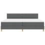 Cama Box Spring con Colchón Gris Oscuro 200x200 cm Tela von , Betten und Lattenroste - Ref: Foro24-3338868, Preis: 597,12 €, ...