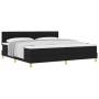Cama con Base y Colchón Negra 200x200 cm Tela von , Betten und Lattenroste - Ref: Foro24-3338869, Preis: 596,35 €, Rabatt: %