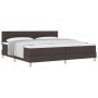 Cama con Box Spring con Colchón Marrón Oscuro 200x200 cm Tela von , Betten und Lattenroste - Ref: Foro24-3338870, Preis: 606,...