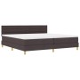 Cama con Box Spring con Colchón Marrón Oscuro 200x200 cm Tela von , Betten und Lattenroste - Ref: Foro24-3338870, Preis: 606,...
