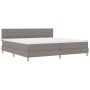 Cama Box Spring con Colchón Taupe 200x200 cm Tela von , Betten und Lattenroste - Ref: Foro24-3338871, Preis: 631,80 €, Rabatt: %