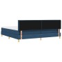 Cama Box Spring con Colchón Azul 200x200 cm Tela by , Beds and slatted bases - Ref: Foro24-3338873, Price: 618,93 €, Discount: %