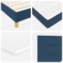 Cama Box Spring con Colchón Azul 200x200 cm Tela by , Beds and slatted bases - Ref: Foro24-3338873, Price: 618,93 €, Discount: %