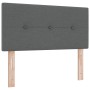 Cama con Box Spring con Colchón Gris Oscuro 90x200 cm Tela by , Beds and slatted bases - Ref: Foro24-3338889, Price: 307,33 €...