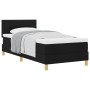 Cama con Somier con Colchón Negra 90x200 cm Tela by , Beds and slatted bases - Ref: Foro24-3338890, Price: 294,62 €, Discount: %