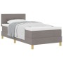 Cama Suprema con Colchón Taupe 90x200 cm Tela by , Beds and slatted bases - Ref: Foro24-3338892, Price: 311,66 €, Discount: %