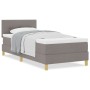 Cama Suprema con Colchón Taupe 90x200 cm Tela by , Beds and slatted bases - Ref: Foro24-3338892, Price: 311,66 €, Discount: %
