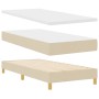 Cama con Somier y Colchón Crema 90x200 cm Tela by , Beds and slatted bases - Ref: Foro24-3338893, Price: 280,61 €, Discount: %