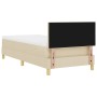 Cama con Somier y Colchón Crema 90x200 cm Tela by , Beds and slatted bases - Ref: Foro24-3338893, Price: 280,61 €, Discount: %