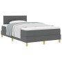 Cama Box Spring con Colchón Gris Oscuro 120x200 cm Tela von , Betten und Lattenroste - Ref: Foro24-3338910, Preis: 390,66 €, ...