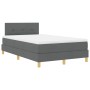 Cama Box Spring con Colchón Gris Oscuro 120x200 cm Tela von , Betten und Lattenroste - Ref: Foro24-3338910, Preis: 390,66 €, ...