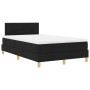 Cama con Box Spring con Colchón Negra 120x200 cm Tela by , Beds and slatted bases - Ref: Foro24-3338911, Price: 385,45 €, Dis...