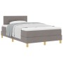 Cama Box Spring con Colchón Taupe 120x200 cm Tela by , Beds and slatted bases - Ref: Foro24-3338913, Price: 368,95 €, Discoun...