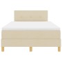 Cama con Somier con Colchón Crema 120x200 cm Tela by , Beds and slatted bases - Ref: Foro24-3338914, Price: 383,75 €, Discoun...