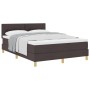 Cama Box Spring con Colchón Marrón Oscuro 140x190 cm Tela by , Beds and slatted bases - Ref: Foro24-3338919, Price: 444,03 €,...